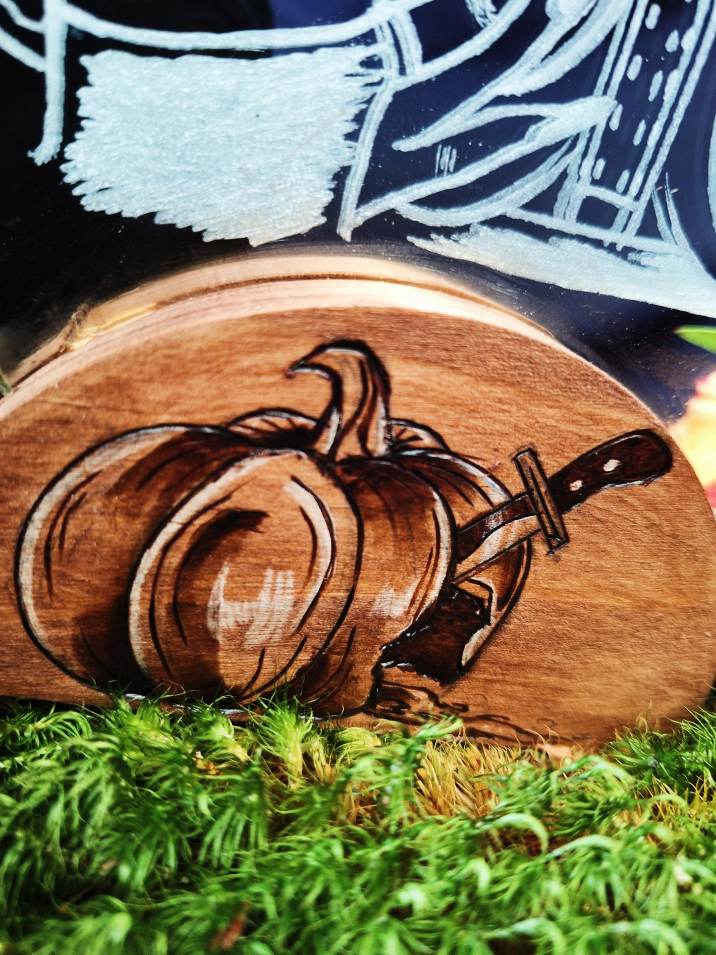 Miroir sur socle en bois Autumn nude