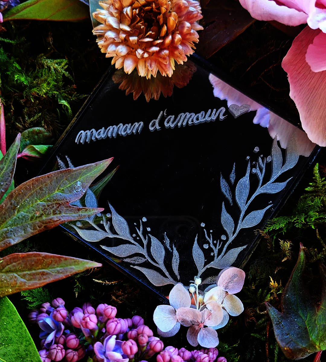 Mini miroir Maman d'amour