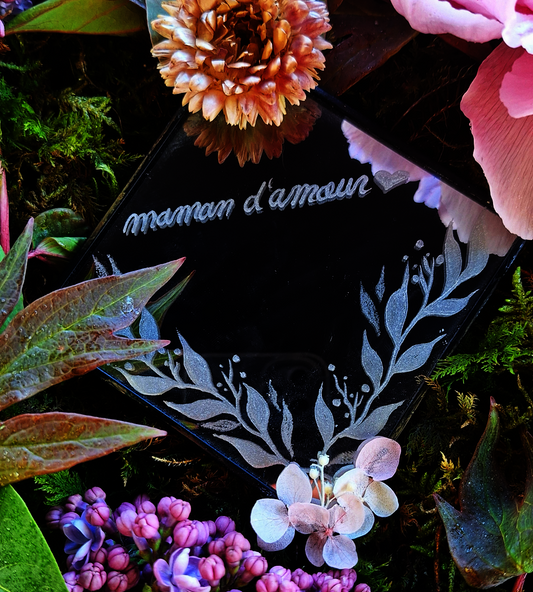 Mini miroir Maman d'amour