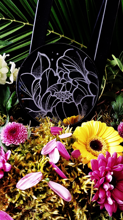 Mini miroir Pivoine